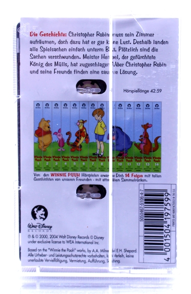 Winnie Puuh Kassetten Vorderansicht